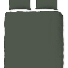 Pure Dekbedovertrek Unicolor - nr.0600 donker olijf