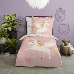 Good morning Dekbedovertrek 140x220 kids Unicorn nr.30338 multi