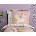 Good morning Dekbedovertrek 140x220 kids Unicorn nr.30338 multi