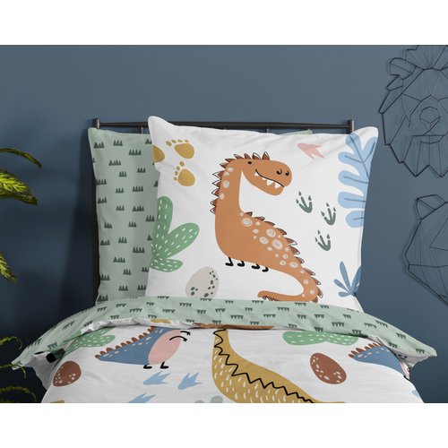 Good morning Dekbedovertrek 140x220 kids Dino - nr.30337 multi