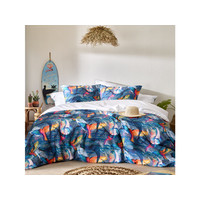 De Witte Lietaer Dekbedovertrek Whales Deep Blue - Katoen Perkal