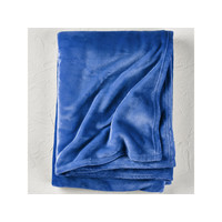 De Witte Lietaer Fleece deken Snuggly Lapis Blue - 150 x 200 cm - Blauw