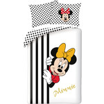 Disney Minnie Mouse Dekbedovertrek Peekaboo - (Let op - Met extra grote sloop 70x90cm) - Katoen