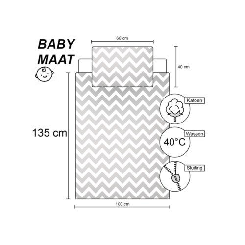 Thomas & Friends BABY dekbedovertrek - 100 x 135 cm - Katoen