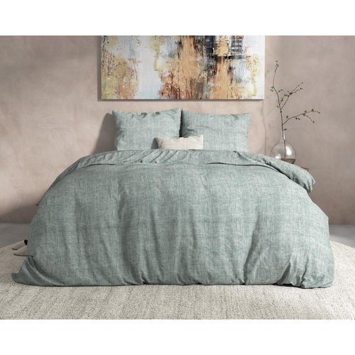 Dreamhouse Dekbedovertrek Flanel Double Face Taupe/White 140 x 220