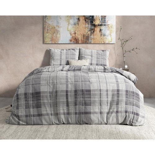 Dreamhouse Dekbedovertrek Flanel Theotis Grey