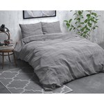 Sleeptime Dekbedovertrek ST FL Deep check Grey