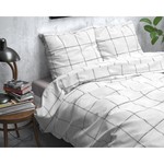 Sleeptime Dekbedovertrek ST FL Deep check White
