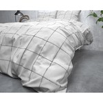 Sleeptime Dekbedovertrek ST FL Deep check White