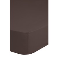 HIP Hoeslaken - katoen-satijn d.choco