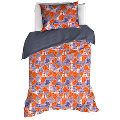 De Witte Lietaer Dekbedovertrek Quilt Blue Ribbon - Hotelmaat - Katoen Satijn