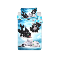 Hoe tem je een draak BABY Dekbedovertrek - 100 x 135 cm - Katoen