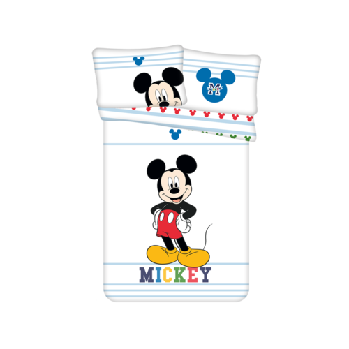 Disney Mickey Mouse BABY Dekbedovertrek Smile - 100 x 135 cm - Katoen