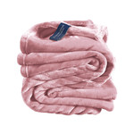 De Witte Lietaer Fleece deken Cosy Dusty Rose - 150 x 200 cm - Roze