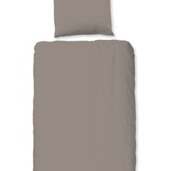 HIP Dekbedovertrek katoen-satijn klei