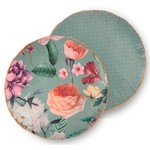 Descanso Gevuld kussen Fiori - 55cm diameter polyester Descanso nr.30228 zand