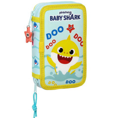 Baby Shark Gevuld Etui Beach Day - 28 stuks - 19,5x12,5x4 cm - Polyester