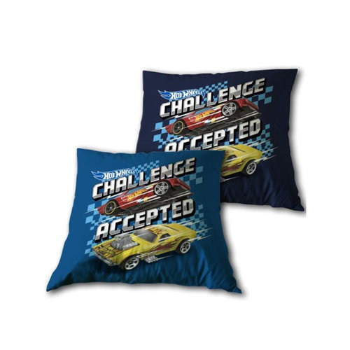 Hot Wheels Sierkussen, Challenge Accepted - 35x35 cm - Polyester