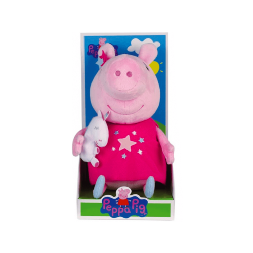 Peppa Pig Unicorn - Knuffel - 25 cm - Roze