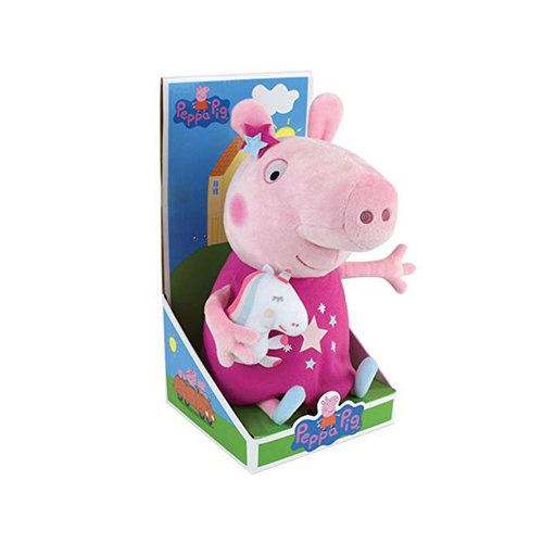 Peppa Pig Unicorn - Knuffel - 25 cm - Roze
