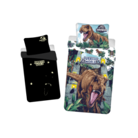 Jurassic World Dekbedovertrek Roar Glow in the Dark - (Let op - Met extra grote sloop 70x90cm) - Katoen