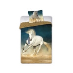 Animal Pictures Dekbedovertrek Paard - (Let op - Met extra grote sloop 70x90cm) - Katoen