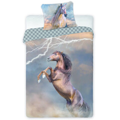 Animal Pictures Dekbedovertrek Lightning - (Let op - Met extra grote sloop 70x90cm) - Katoen