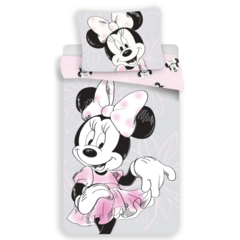Disney Minnie Mouse Dekbedovertrek, Beautiful - (Let op - Met extra grote sloop 70x90cm) - Katoen