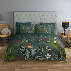 Good morning Dekbedovertrek Charlotte - nr.20067 groen