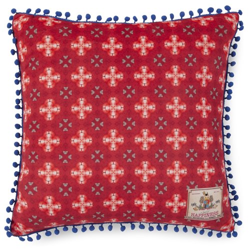 Happiness Gevuld kussen Cooper - 1-48x48 polyester Happiness nr.20074 rood