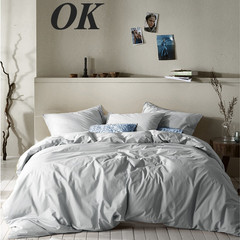 Moodit Dekbedovertrek Basil Silver - Katoen