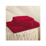 Moodit Badlinnen Troy Deep Red - 2 washandjes + 1 handdoek + 1 douchelaken