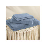 Moodit Badlinnen Troy Stone Blue - 2 washandjes + 1 handdoek + 1 douchelaken