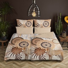 HIP Dekbedovertrek Raeni - katoen-satijn no.30367 taupe