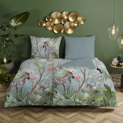 Descanso Dekbedovertrek Yasmin - organic nr.20082 aqua