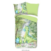 Good morning Dekbedovertrek Dani - 140x220 kids nr.20070 groen