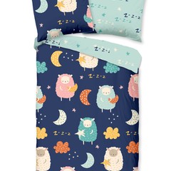 Good morning Dekbedovertrek Sheep - kids nr.30346 multi