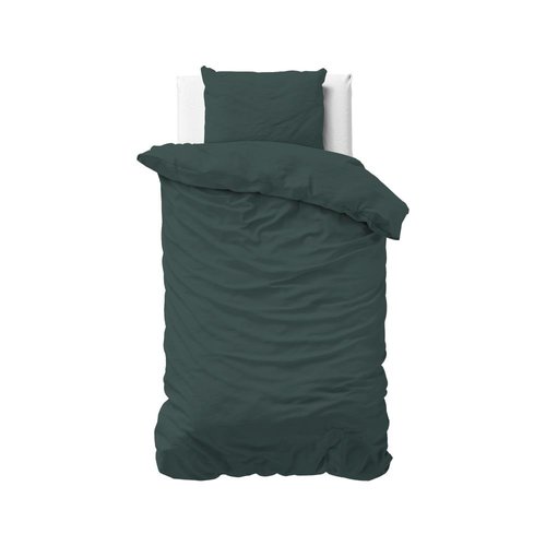 Dreamhouse Dekbedovertrek Stone Washed Dark green