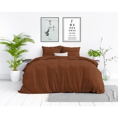 Dreamhouse Dekbedovertrek Stone Washed Brown