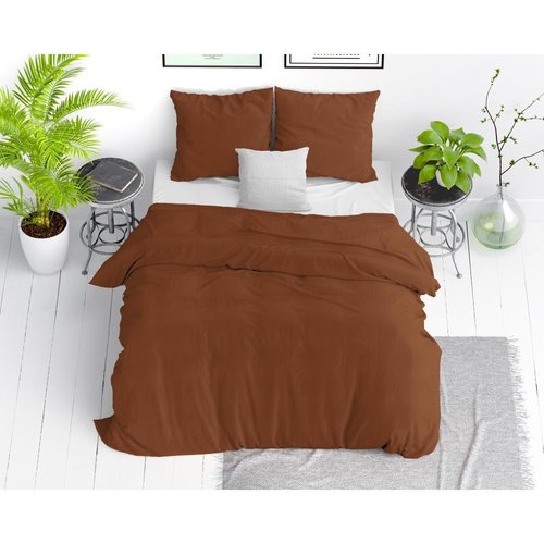 Dreamhouse Dekbedovertrek Stone Washed Brown
