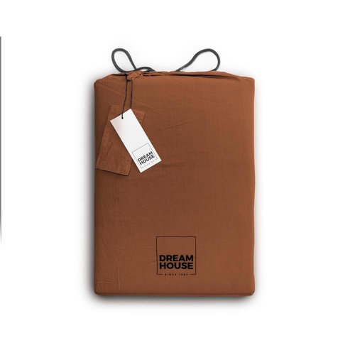 Dreamhouse Dekbedovertrek Stone Washed Brown