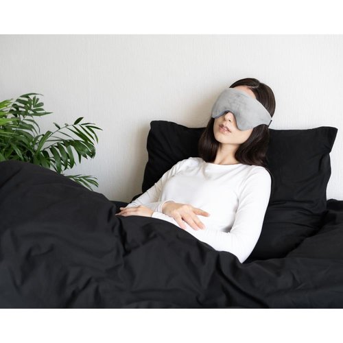 Swiss Nights Weighted Eye Mask + Minky Fleece Anthracit