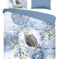 HIP Dekbedovertrek Phalini flanel nr.30490 blauw