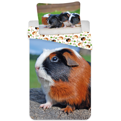 Animal Pictures Dekbedovertrek, Cavia - (Let op - Met extra grote sloop 70x90cm) - Katoen