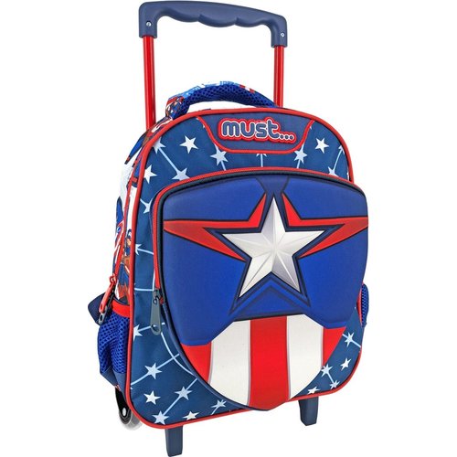 Marvel Avengers Rugzak Trolley, Captain America - 31 x 27 x 10 cm - Polyester