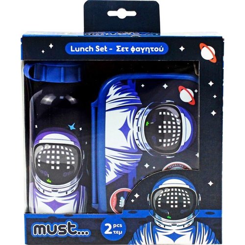 Must Set Lunchbox + Bidon, Astronaut - Div. materiaal