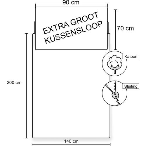 Motor Dekbedovertrek, Flame - (Let op - Met extra grote sloop 70x90cm) - Katoen