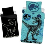 Jurassic World Dekbedovertrek Tracker Glow in the Dark - (Let op - Met extra grote sloop 70x90cm) - Katoen