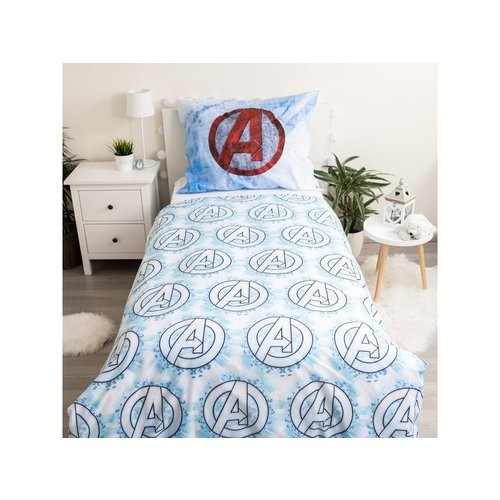 Marvel Avengers Dekbedovertrek, Heroes - (Let op - Met extra grote sloop 70x90cm) - Katoen