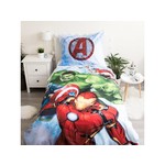 Marvel Avengers Dekbedovertrek, Heroes - (Let op - Met extra grote sloop 70x90cm) - Katoen